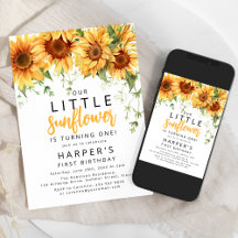 Unsere kleine Sonnenblumenparty