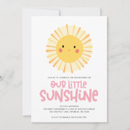 Unsere kleine sonnige Pink Geburtstagsparty