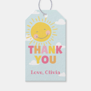 Unsere kleine, sonnige, rosa Geburtstagsparty jede Geschenkanhänger