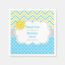 Unsere kleine "Sunshine Blue and Yellow Birthday P