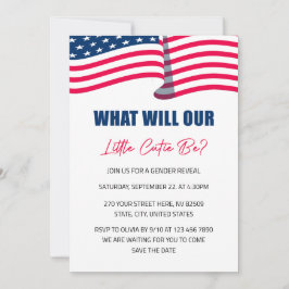 Unsere kleine Süsse 4. Juli Genderoffenbarung Einladung