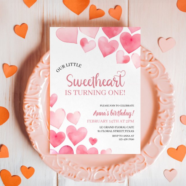 Unsere kleine Süße, die einen Geburtstag dreht Einladung (Von Creator hochgeladen)