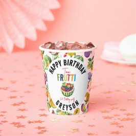 Unsere kleine Süsse fruittiert 2. Geburtstag Party Pappbecher
