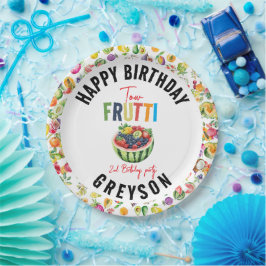 Unsere kleine Süsse fruittiert 2. Geburtstag Party Pappteller
