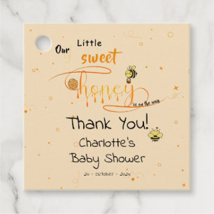 Unsere kleine süße Honig ist auf dem Weg Baby-Part Geschenkanhänger