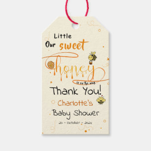 Unsere kleine süße Honig ist auf dem Weg Baby Show Geschenkanhänger