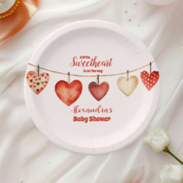 Unsere kleine Sweethearts Valentine's Day Babydusc Pappteller