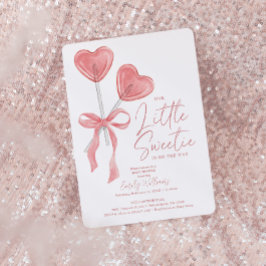 Unsere kleine Sweetie Valentine Babydusche lädt ei Einladung