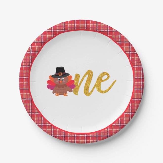 Unsere kleine Türkei dreht eine Platte - Mädchen - Pappteller (Vorderseite)