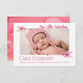 Unsere kleine Valentine-Kinderankündigung Einladung