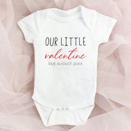 Unsere kleine Valentinsverkündung Baby Strampler