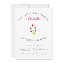 Unsere kleine Wildblume 1. Geburtstag BlumenMinima