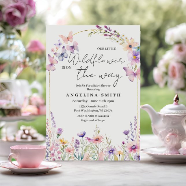 Unsere kleine Wildblume Blumenspül-Dusche Einladung (Von Creator hochgeladen)