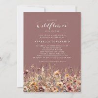 Unsere kleine Wildblume Herbst-Blumen-Baby-Party