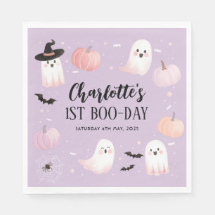 Unsere kleinen Boo Girls 1. Geburtstag Halloween Serviette