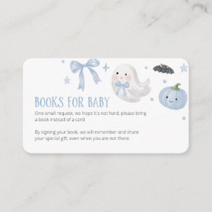 Unsere kleinen Boo-Jungen-Baby-Shower-Bücher fürs  Begleitkarte