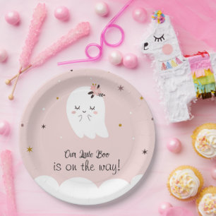 Unsere kleinen Boo Pink Babydusche Teller Niedlich