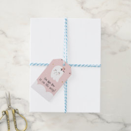 Unsere kleinen Boo Pink Babyduschmarken Geschenkanhänger