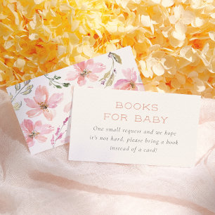 Unsere kleinen Kürbis-Blumen-Bücher für Baby Begleitkarte