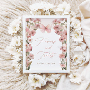 Unsere kleinen Schmetterling-Pink-Girls lieben und Poster