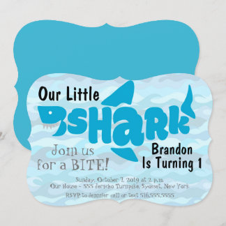 Unsere kleiner Haifisch-erste Einladung