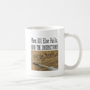 Unsere Konstitution ist es die Anweisungen Tasse