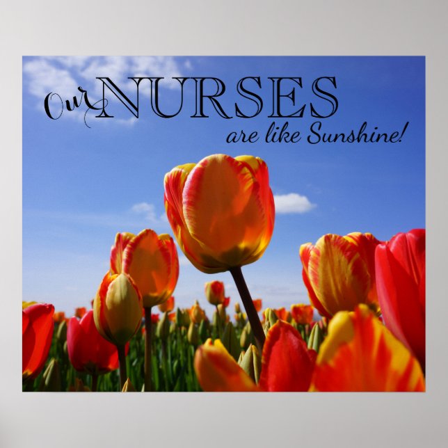 Unsere Krankenschwestern sind wie Sunshine! Poster (Vorne)