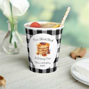 Unsere Kurze Pfannkuchen Frühstück Geburtstagspart Pappbecher