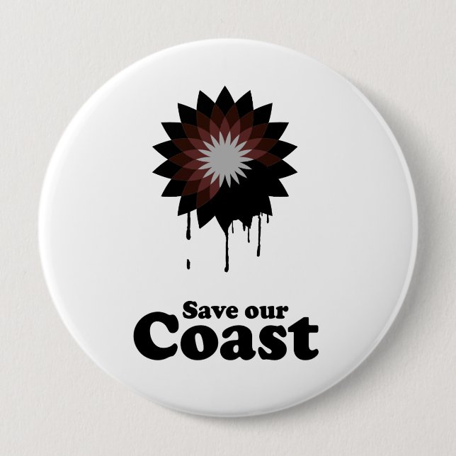 UNSERE KÜSTE gerettet Button (Vorderseite)