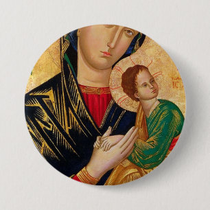 Unsere Lady der ständigen Hilfe Button