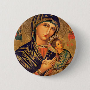 Unsere Lady der ständigen Hilfe Button