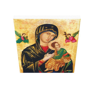 Unsere Lady der ständigen Hilfe Jungfrau Mary Icon Leinwanddruck