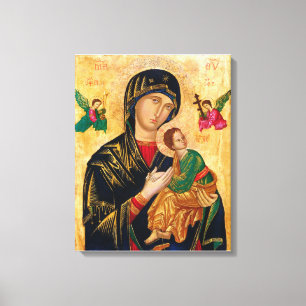 Unsere Lady der ständigen Hilfe Jungfrau Mary Icon Leinwanddruck