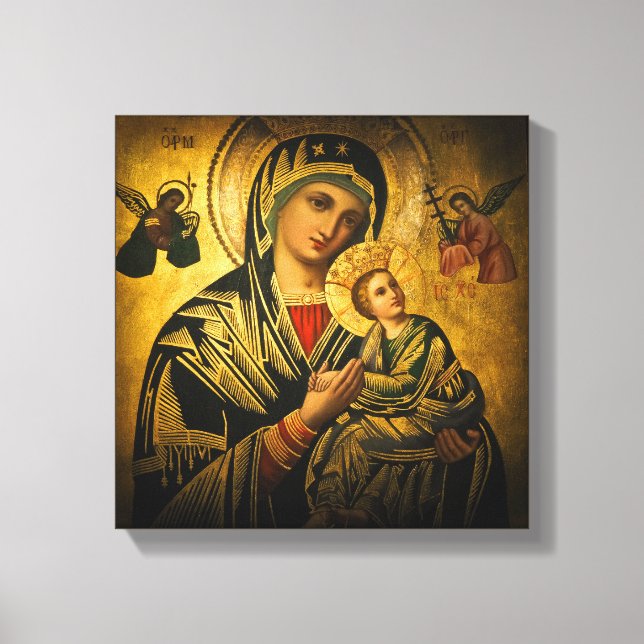 Unsere Lady der ständigen Hilfe Leinwanddruck (Vorderseite)