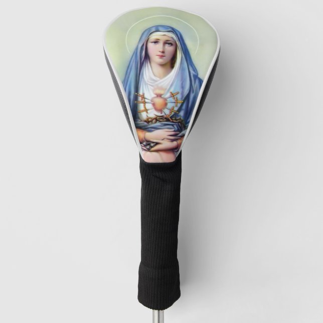 Unsere Lady der Trauern Golf Headcover (Vorderseite)