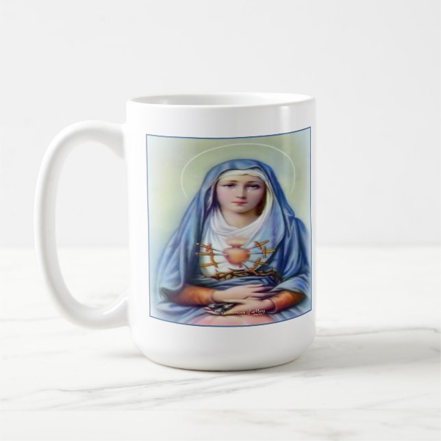 Unsere Lady der Trauern Kaffeetasse (Links)