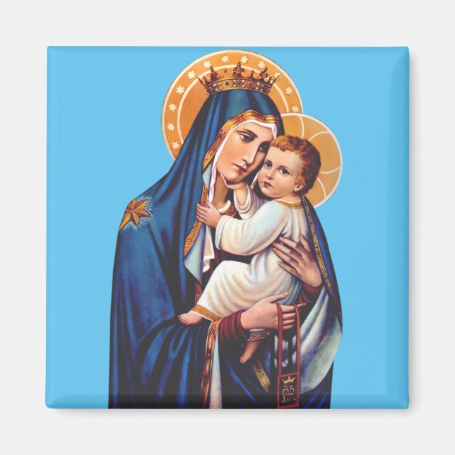 Unsere Lady des Monte Carmel Magnet (Vorne)