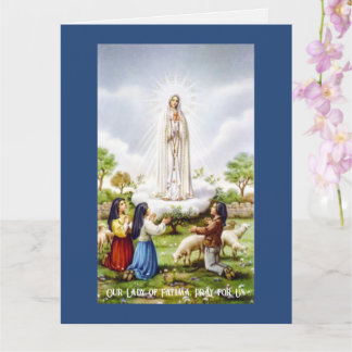 Unsere Lady Fatima Grußkarte Karte