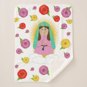 Unsere Lady Guadalupe Baby Blanket Sherpadecke