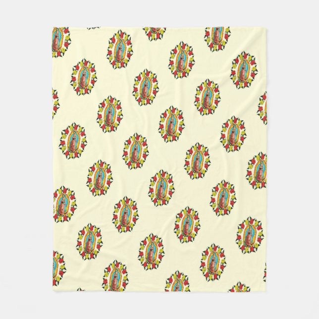 Unsere Lady Guadalupe Jungfrau Mary Katholic Mexic Fleecedecke (Vorderseite)