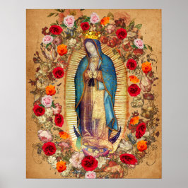 Unsere Lady Guadalupe Jungfrau Mary Katholische Me Poster