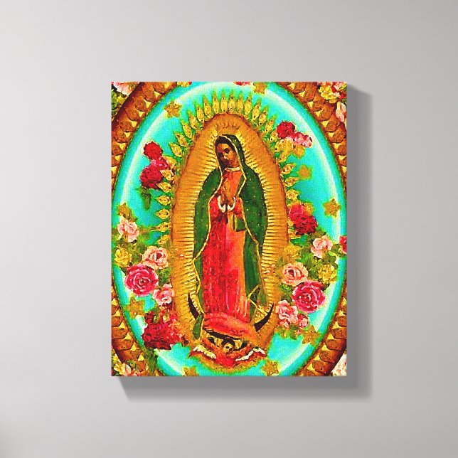 Unsere Lady Guadalupe Mexican Saint Jungfrau Mary Leinwanddruck (Vorderseite)