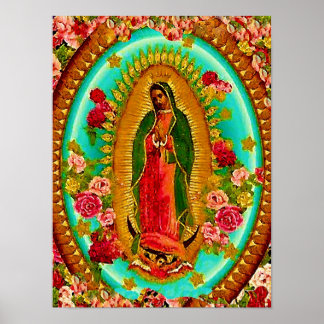 Unsere Lady Guadalupe Mexican Saint Jungfrau Mary Poster