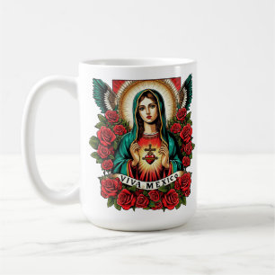 Unsere Lady Guadalupe Mutter Mary Viva Mexico Art Kaffeetasse