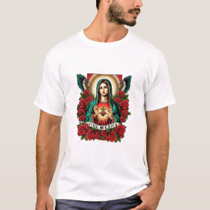 Unsere Lady Guadalupe Mutter Mary Viva Mexico Art T-Shirt