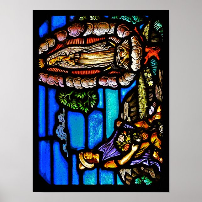 Unsere Lady Guadalupe Nuestra Senora Hartglas Poster (Vorne)