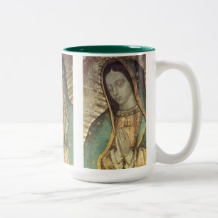 UNSERE LADY GUADALUPE ZWEIFARBIGE TASSE