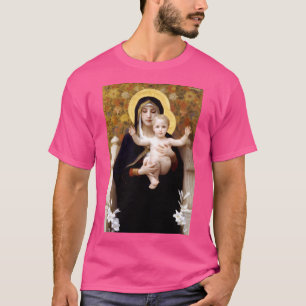 Unsere Lady Jungfrau des Lilies Bouguereau T-Shirt
