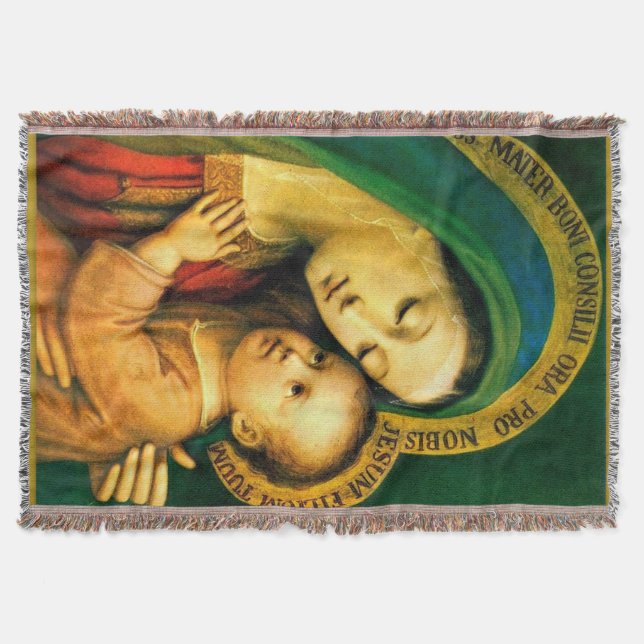 Unsere Lady Jungfrau Mary of Good Counsel Blanket Decke (Vorderseite)