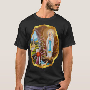 Unsere Lady Lourdes St Bernadette imakulieren Mary T-Shirt